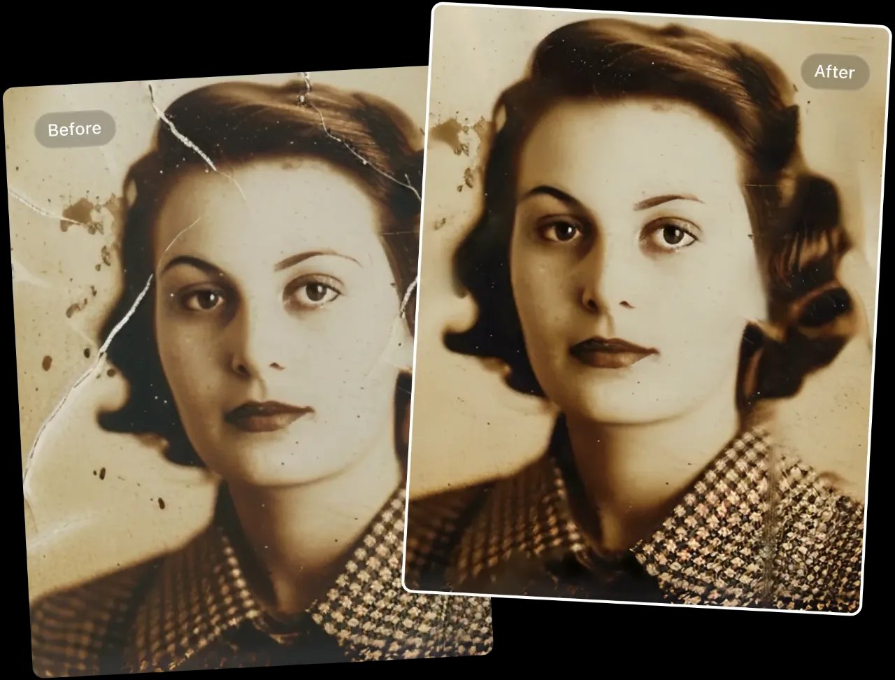 fix scratches on old photos